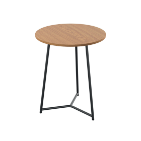 Jemini Trinity Mid Table 600mm x 600mm x 735mm Nova Oak Black 795785 F