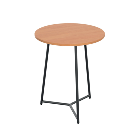 Jemini Trinity Mid Table 800mm x 800mm x 735mm Beech Black 795801 F