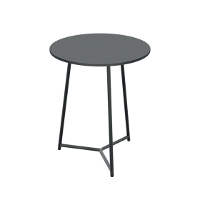 Jemini Trinity Mid Table 800mm x 800mm x 735mm Black Black 795802 F