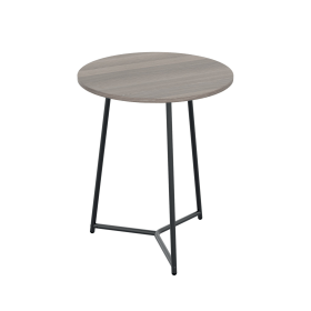 Jemini Trinity Mid Table 800mm x 800mm x 735mm Grey Oak Black 795804 F