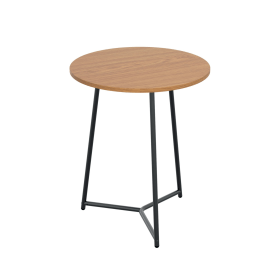 Jemini Trinity Mid Table 800mm x 800mm x 735mm Nova Oak Black 795806 F