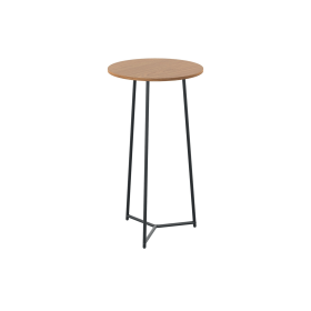 Jemini Trinity Round Coffee Table 600mm x 1110mm Nova Oak Black 795792 F