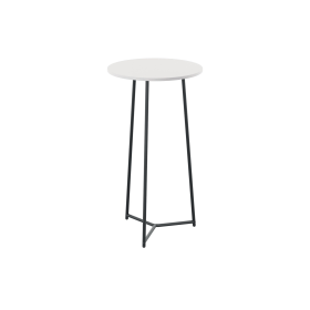 Jemini Trinity Round Coffee Table 600mm x 1110mm White Black 795793 F