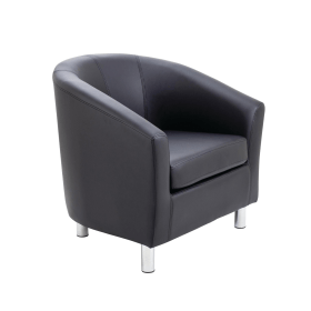 Jemini Tub Armchair Polyurethane Black 831688 F
