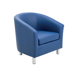 Jemini Tub Armchair Polyurethane Blue 831689 F