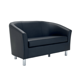 Jemini Tub Sofa Polyurethane Black 831682 F