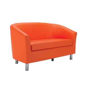 Jemini Tub Sofa Polyurethane Orange 831685 F