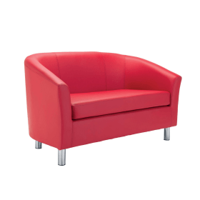 Jemini Tub Sofa Polyurethane Red 831686 F