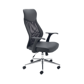 Jemini Tyne High Back Operator Chair 630mm x 650mm x 1110 1205mm Black 461870 F