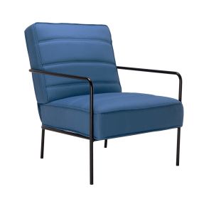 Jemini Wire Frame Reception Armchair 620mm x 880mm x 830mm Navy 542525 F