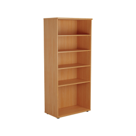 Jemini Wooden Bookcase 800mm x 450mm x 1800mm Beech 574705 F