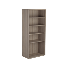Jemini Wooden Bookcase 800mm x 450mm x 1800mm Grey Oak 574718 F