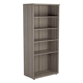 Jemini Wooden Bookcase 800mm x 450mm x 1800mm Grey Oak 808307 F