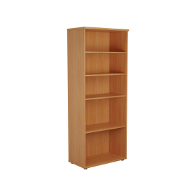 Jemini Wooden Bookcase 800mm x 450mm x 2000mm Beech 574722 F
