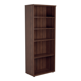Jemini Wooden Bookcase 800mm x 450mm x 2000mm Dark Walnut 574734 F