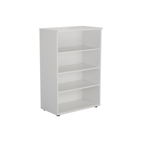 Jemini Wooden Bookcase 800x450x1200mm White KF810377 574687 F