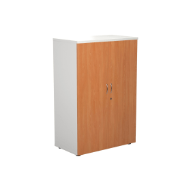 Jemini Wooden Cupboard 800mm x 450mm x 1200mm White Beech 574678 F