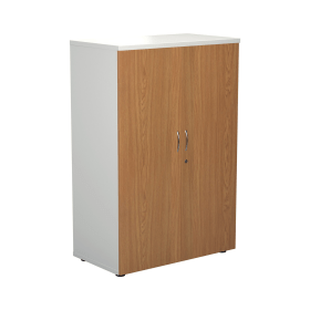 Jemini Wooden Cupboard 800mm x 450mm x 1200mm White Nova Oak 574682 F