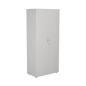 Jemini Wooden Cupboard 800mm x 450mm x 1800mm White 574711 F