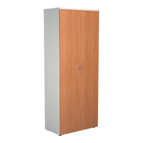 Jemini Wooden Cupboard 800mm x 450mm x 2000mm White Beech 574729 F