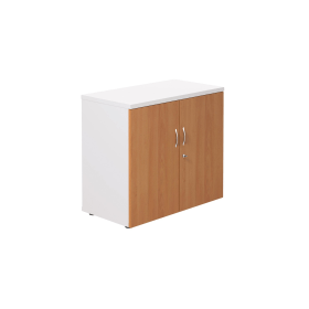 Jemini Wooden Cupboard 800mm x 450mm x 730mm White Beech 574746 F
