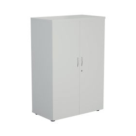 Jemini Wooden Cupboard 800x450x1600mm White KF810445 574694 F