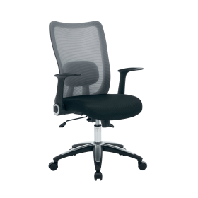 Jemini Zumo Mesh Back Chair with Folding Arms Black Grey 894259 F