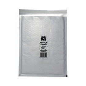 Jiffy AirKraft Bubble Lined Mailer Size 4 White 100 Pack 904593 F