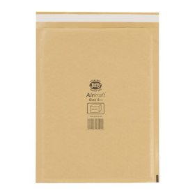 Jiffy AirKraft Size 5 Bubble Lined Mailer Gold 100 Pack 904596 F