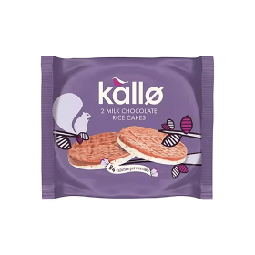 Kallo Milk Chocolate Rice Cake Thins Two Pack 30 Pack 795235 F