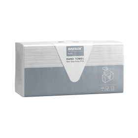 Katrin Plus Z Fold Paper Hand Towels 203mm x 255mm 2 Ply White 2835 Pack 918095 F
