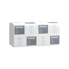 Katrin Plus Zig Zag 2 Ply Hand Towel White 200 Sheets 224mm x 230mm 20 Pack 554643 F