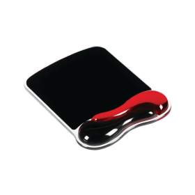 Kensington Duo Gel Mouse Pad with Wrist Support Red Black 158312 F