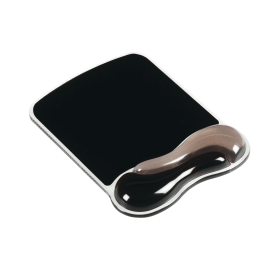 Kensington Duo Gel Wave Mouse Mat With Wristrest Grey Black 116685 F