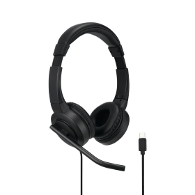 Kensington H1000 Wired On Ear USB C Headset Black 787963 F