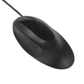 Kensington Pro Fit Ergonomic with Wrist Support Wired Mouse Black 593785 F