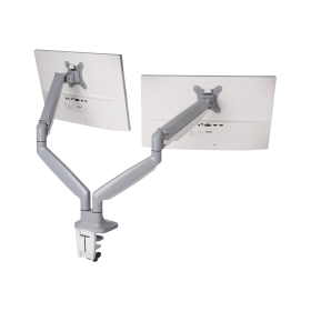 Kensington SmartFit One Touch Dual Monitor Arm Grey 589448 F