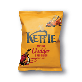 Kettle Mature Cheddar Red Onion Crisps 40g 54 Pack 893418 F
