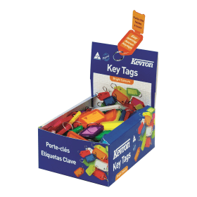 Kevron Plastic Clicktag Key Tag Assorted 100 Pack 210788 F