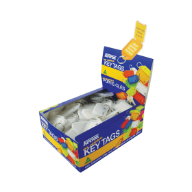 Kevron Plastic Clicktag Key Tag Clear 100 Pack 187799 F