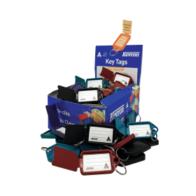 Kevron Recycled Plastic Key Tags Assorted 100 Pack 752575 F
