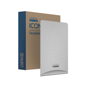 Kimberly Clark ICON Faceplate For Auto Soap and Sanitiser Dispenser Silver Mosaic 813106 F