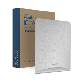 Kimberly Clark ICON Faceplate For Automatic Rolled Hand Towel Dispenser Silver Mosaic 58760 813098 F