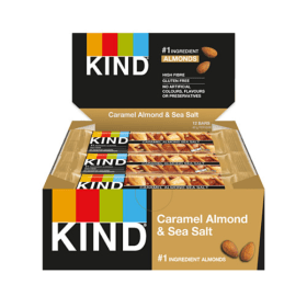 Kind Caramel Almond and Sea Salt Snack Bar 40g 12 Pack 890091 F