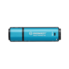 Kingston USB A Ironkey Vault Privacy 50 Encrypted Flash Drive Blue 795288 F