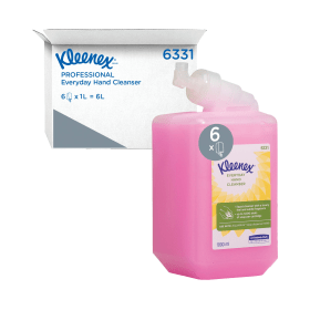 Kleenex Everyday Use Hand Soap Refill 1 Litre 6 Pack 157247 F