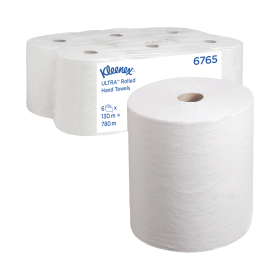 Kleenex Ultra Hand Towel Roll 130m 2 Ply White 6 Pack 368949 F