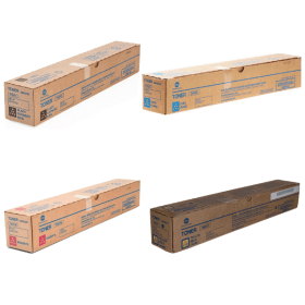 Konica Minolta TN 221 Multipack Full Set of 4 Toner Cartridges Original