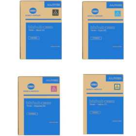 Konica Minolta TNP 80 Multipack Full Set of 4 Toner Cartridges Original