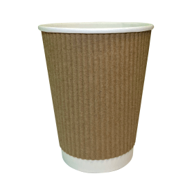 Kraft Ripple Cup 250ml 500 Pack 795822 F